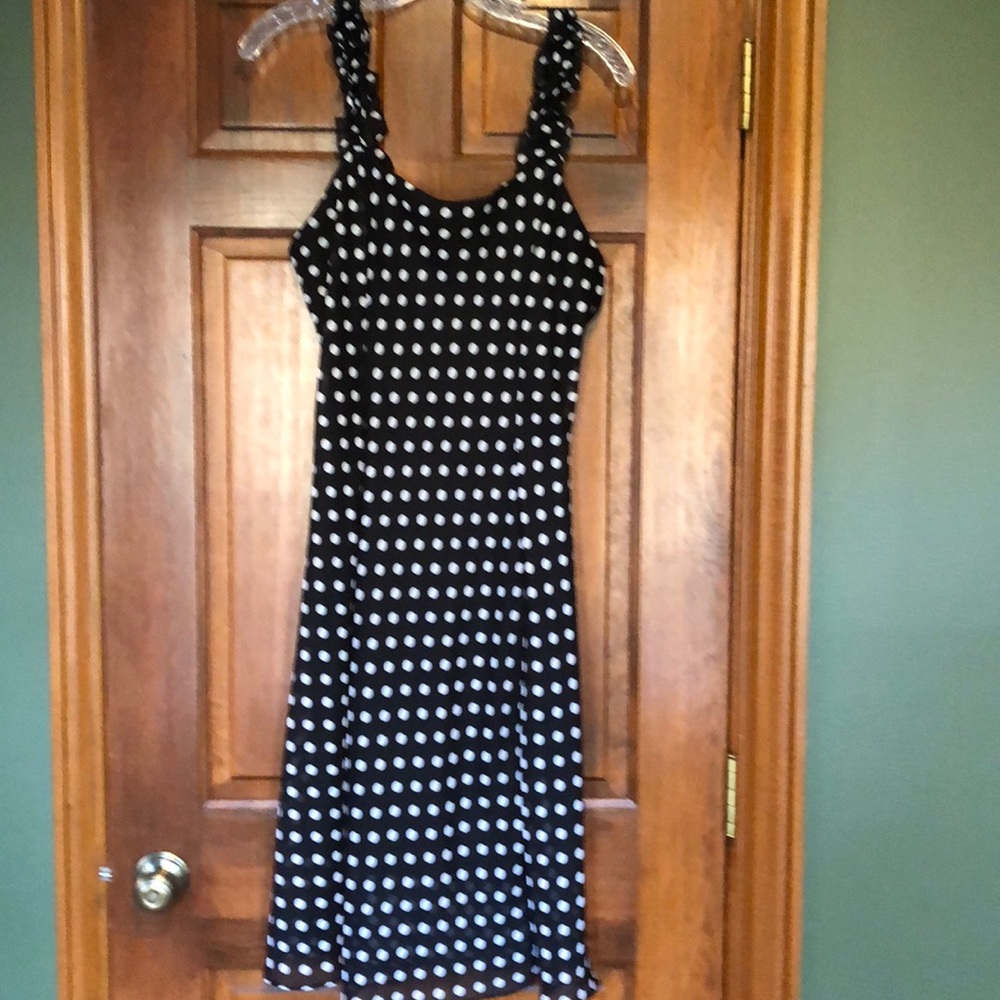 K Studio collection black & white polka dot dress